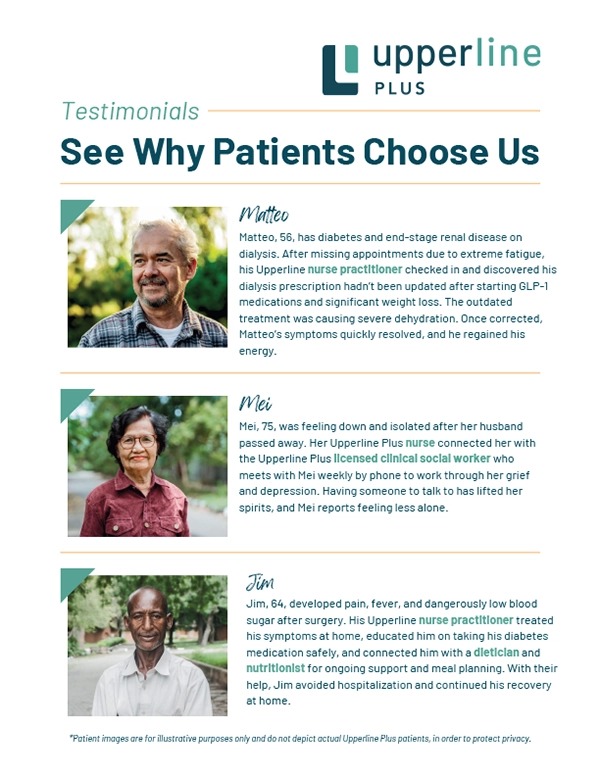 Upperline Plus Testimonials